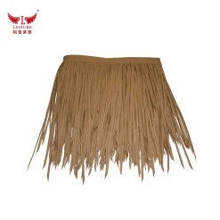 brown LEISURE THATCH fireproof straw tile, thatched parasol edge, theme park thatched parasol, Bali thatched parasol