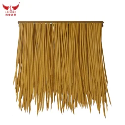 Yellow LEISURE THATCH leisure hotel, environmental protection, imitation natural thatched grass, resort thatched pavilion