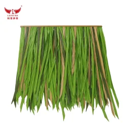 Green-brown LEISURE THATCH amusement park, garden landscape, thatched umbrella awning