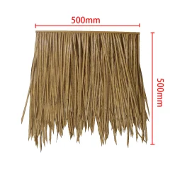 Alternative view of Brown LEISURE THATCH waterproof simulation thatched grass, cost-effective simulation thatched grass, sustainable simulation thatched grass, yard simulation straw
