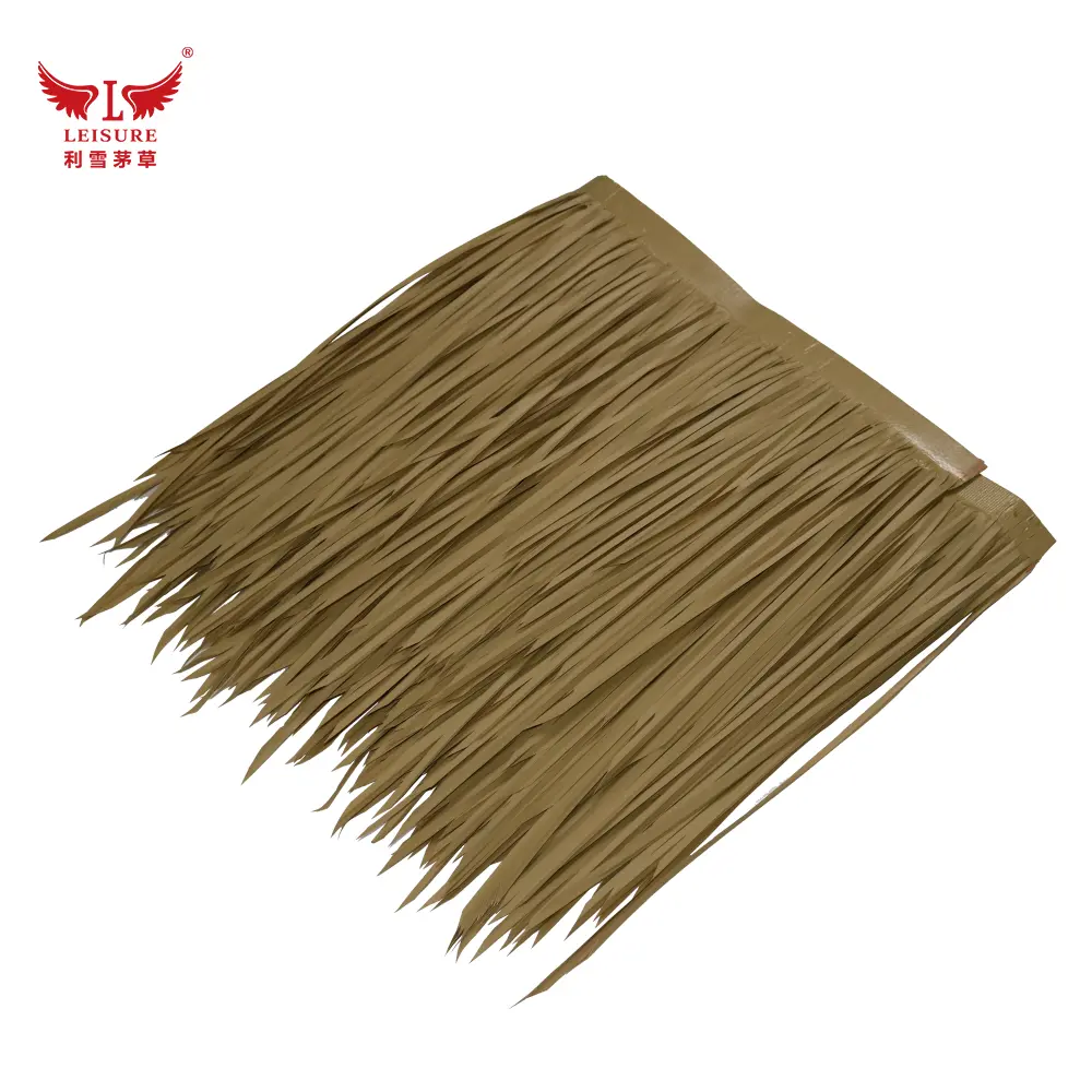 Light yellow LEISURE THATCH private villa simulation thatched roll public building simulation thatched roll, private house decoration simulation thatched roll - Image 2