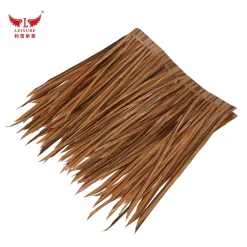 Alternative view of Brown brown LEISURE THATCH private house artificial straw, park building straw, courtyard landscaping straw