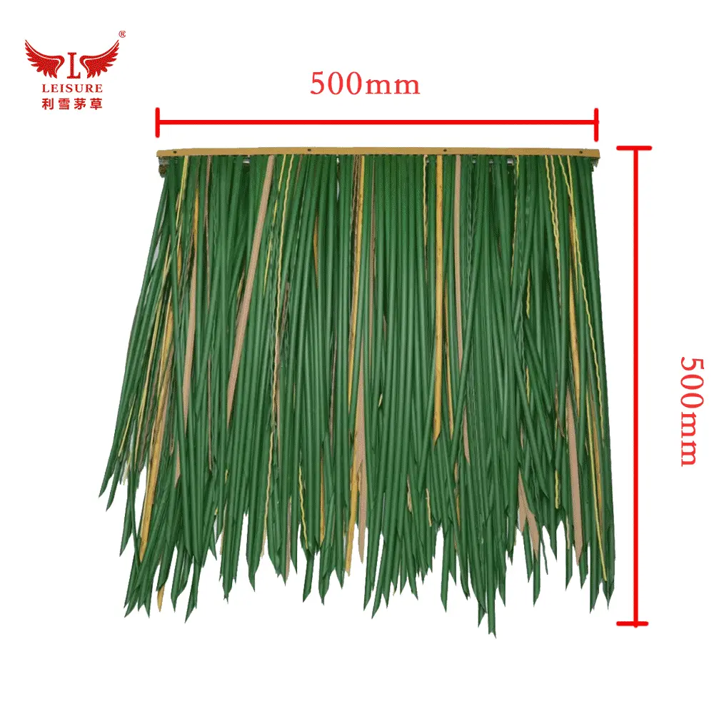 Green LEISURE THATCH windproof, flame retardant, villa, landscape thatched tile - Image 2