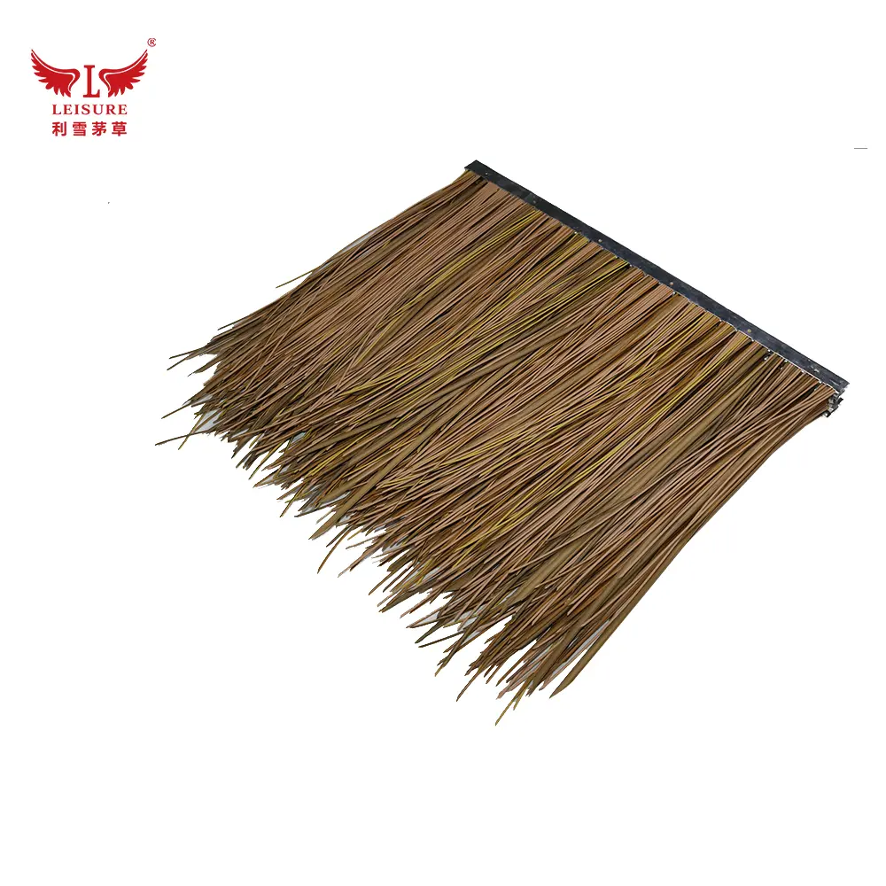 Yellow brown LEISURE THATCH simulation thatched building roof, simulation thatched villa roof decoration - Image 6