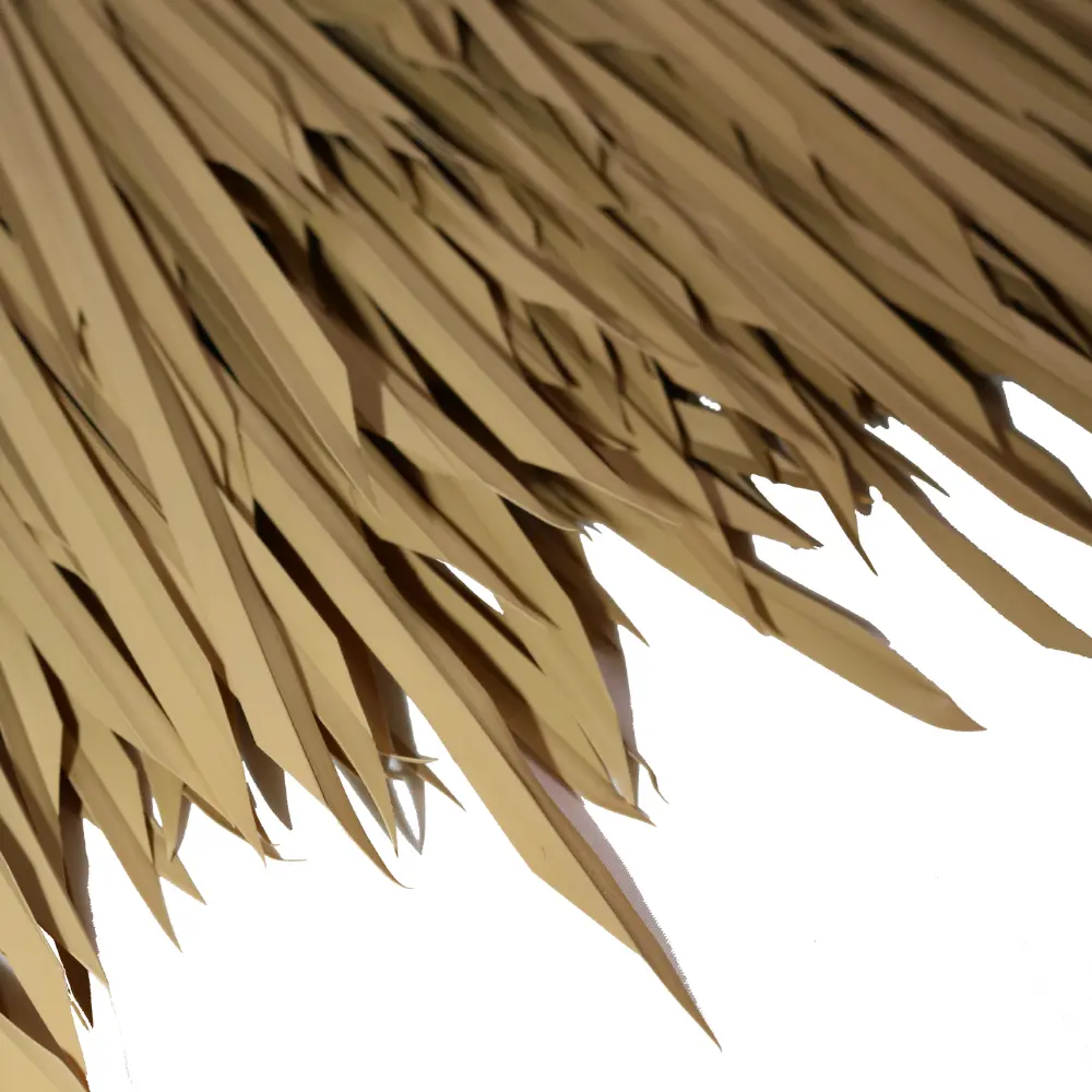 Light yellow LEISURE THATCH private villa simulation thatched roll public building simulation thatched roll, private house decoration simulation thatched roll - Image 4