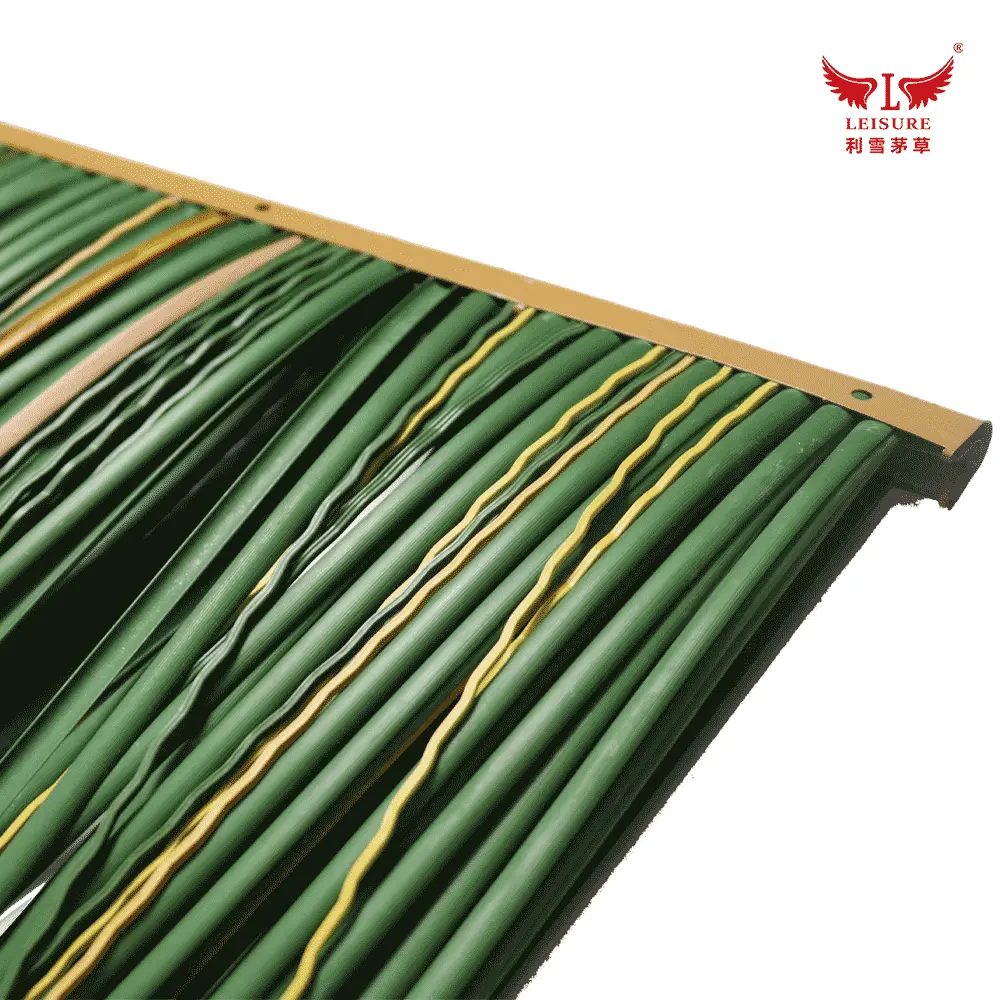 Green LEISURE THATCH windproof, flame retardant, villa, landscape thatched tile - Image 4