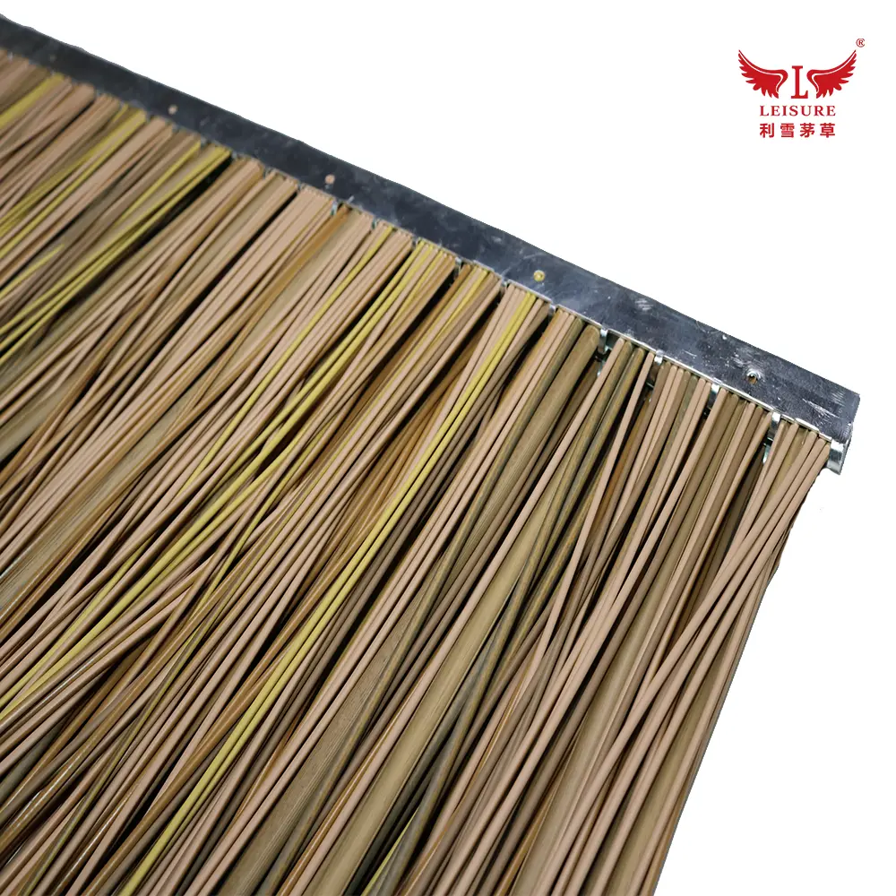 Yellow brown LEISURE THATCH simulation thatched building roof, simulation thatched villa roof decoration - Image 5