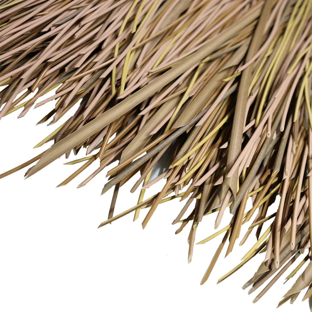 Yellow brown LEISURE THATCH simulation thatched building roof, simulation thatched villa roof decoration - Image 4