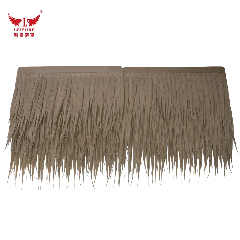 khaki LEISURE THATCH seaside restaurant, ancient temple restoration, entertainment area simulation thatched