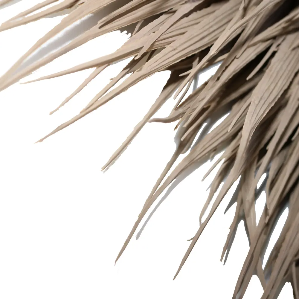 khaki LEISURE THATCH seaside restaurant, ancient temple restoration, entertainment area simulation thatched - Image 3