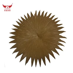 brown LEISURE THATCH resort, public building simulation round palm leaves, courtyard house round palm leaves