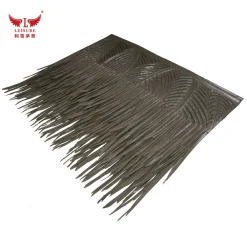 Alternative view of Taupe LEISURE THATCH resort grass house, zoo grass shed, tropical style grass house