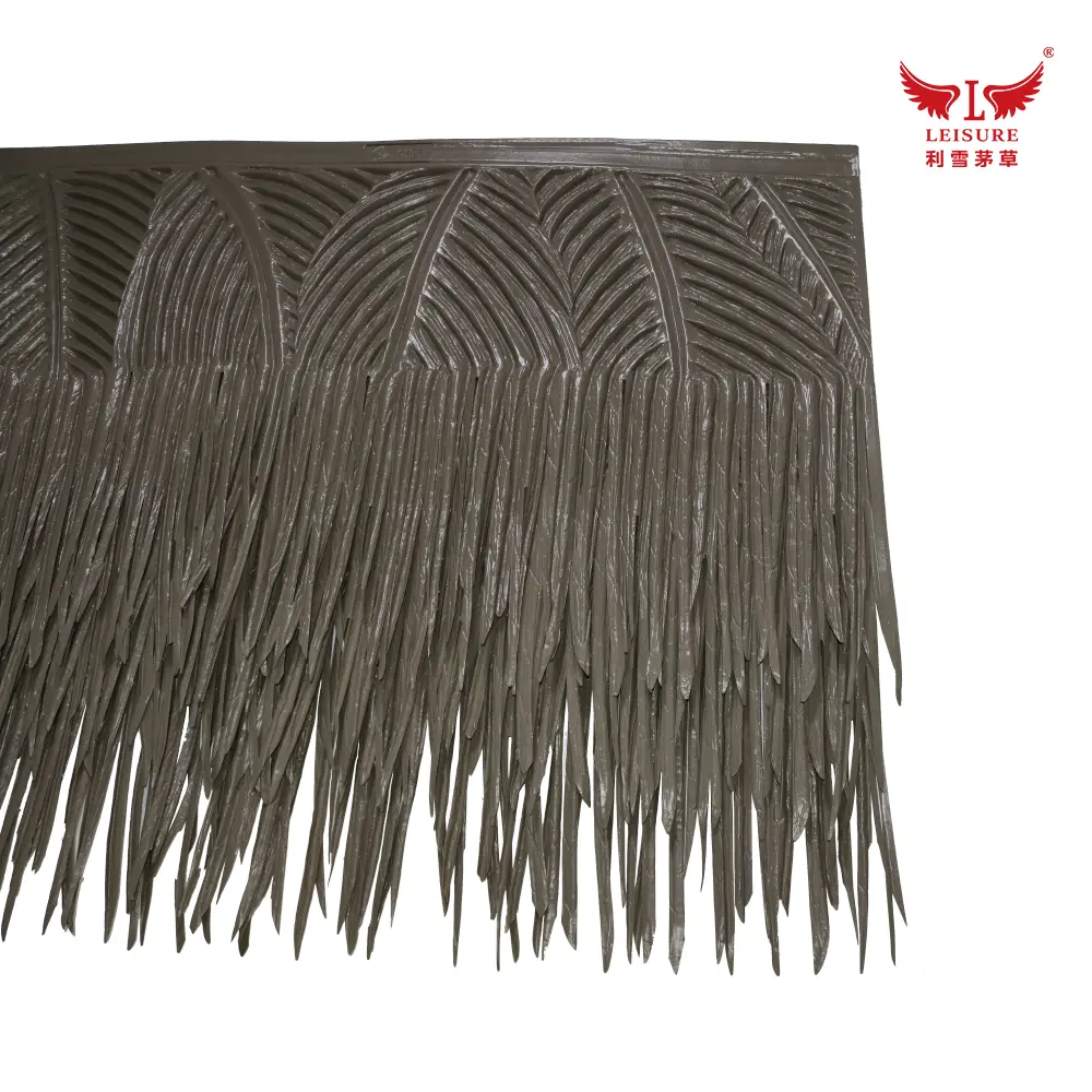 Taupe LEISURE THATCH resort grass house, zoo grass shed, tropical style grass house - Image 3