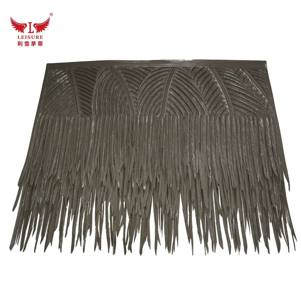 Taupe LEISURE THATCH resort grass house, zoo grass shed, tropical style grass house