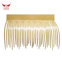 golden yellow LEISURE THATCH synthetic aluminum thatched pavilion, synthetic aluminum thatched park building, synthetic aluminum interior decoration manufacturer