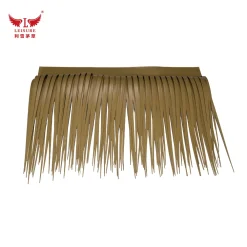 Light yellow LEISURE THATCH aluminum thatched umbrella, aluminum thatched cottage of special homestay, aluminum thatched decoration of public buildings manufacturer