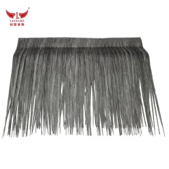gray LEISURE THATCH synthetic aluminum thatched pavilion, synthetic aluminum thatched park building, synthetic aluminum interior decoration