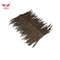 Alternative view of brown brown LEISURE THATCH resort, zoo thatched cottage, tropical thatched cottage ridge decorative