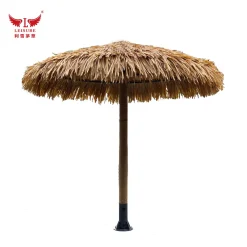 light yellow LEISURE THATCH resort, public building simulation thatched umbrella, courtyard simulation thatched umbrella
