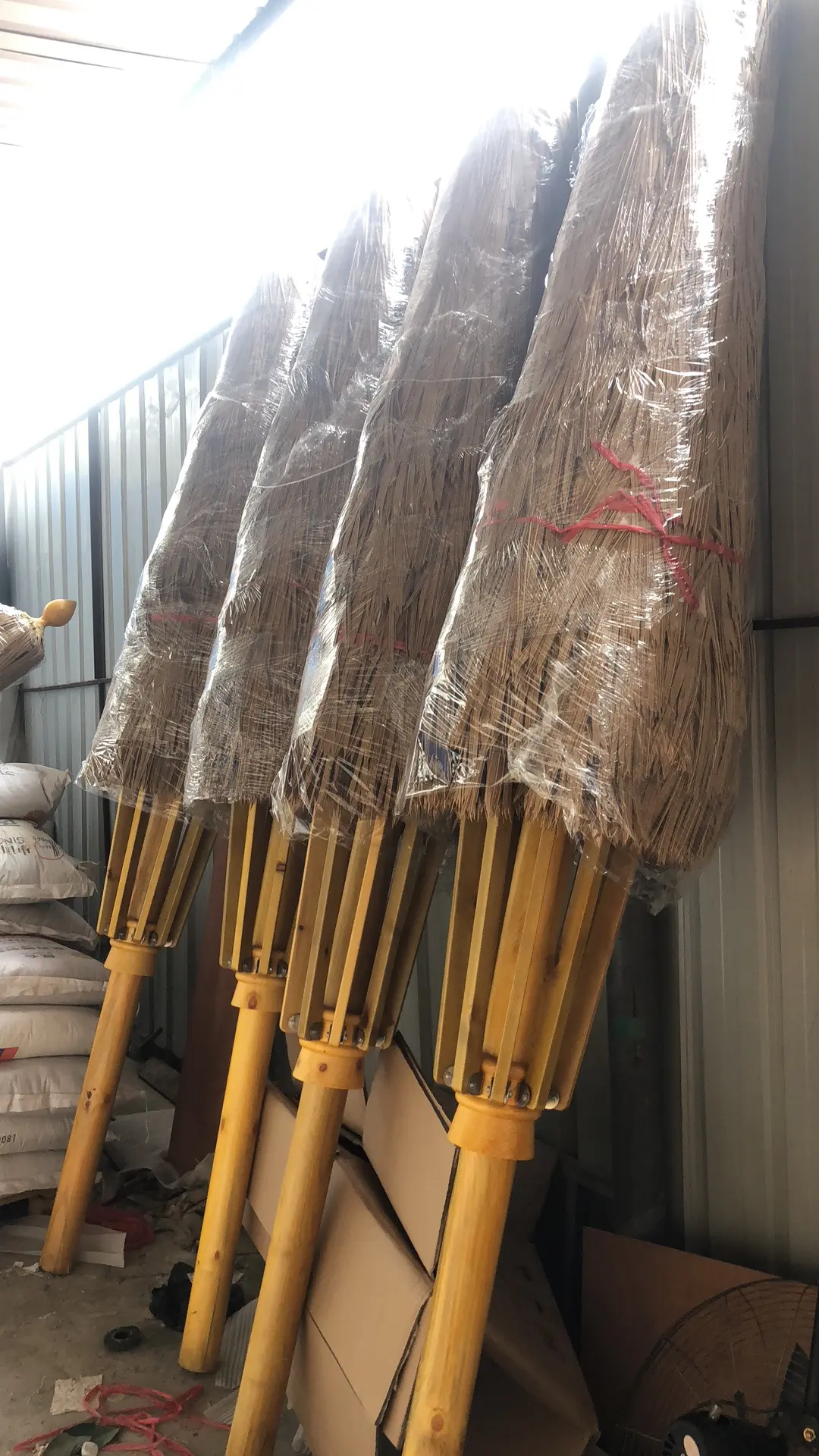 light yellow LEISURE THATCH resort, public building simulation thatched umbrella, courtyard simulation thatched umbrella - Image 9