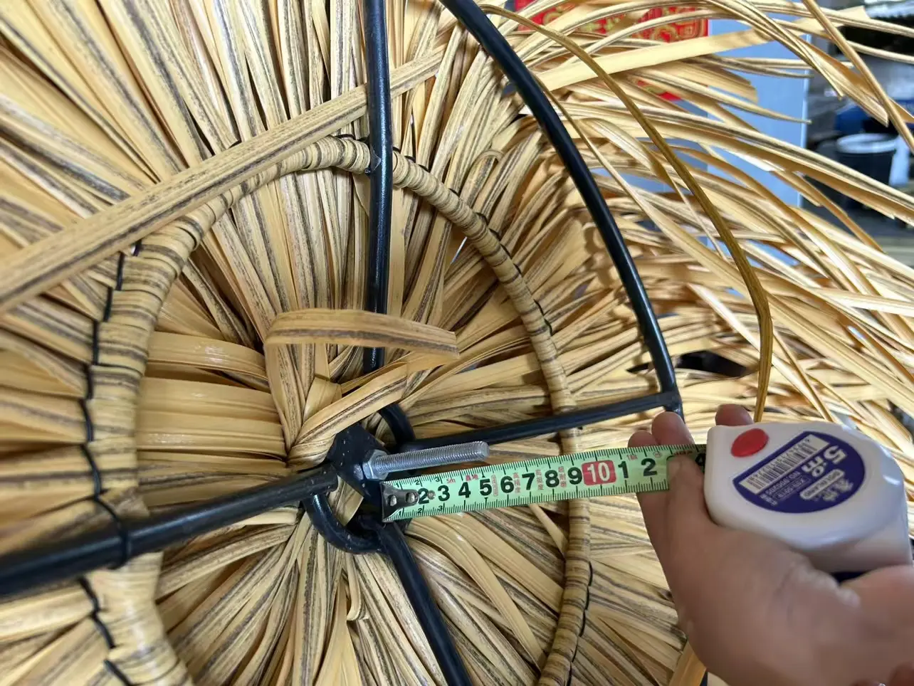 light yellow LEISURE THATCH resort, public building simulation thatched umbrella, courtyard simulation thatched umbrella - Image 6