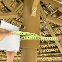 Alternative view of Brown LEISURE THATCH resort, public building simulation simulation thatched umbrella, courtyard simulation thatched umbrella