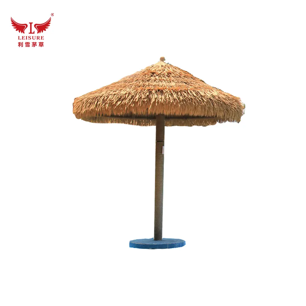 Leaf yellow LEISURE THATCH resort, public building simulation thatched umbrella, courtyard simulation thatched umbrella
