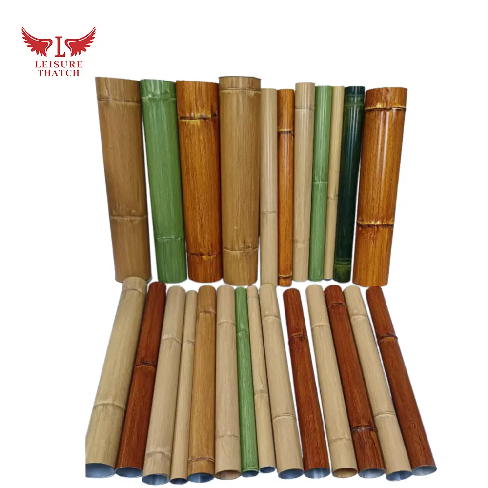 Leisure's Elegant Slender Brown Artificial Bamboo - Your Ideal Decorative Element - Image 2