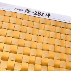 Leisure Thatch Golden Imitation Bamboo Mat 2BX14: Woven Texture Lights Up Roof Decoration