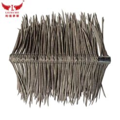Alternative view of Leisure Synthetic Thatch Roof Ridge Tiles - Realistic Ridge Thatch for Tropical Roofing & Architectural Accents